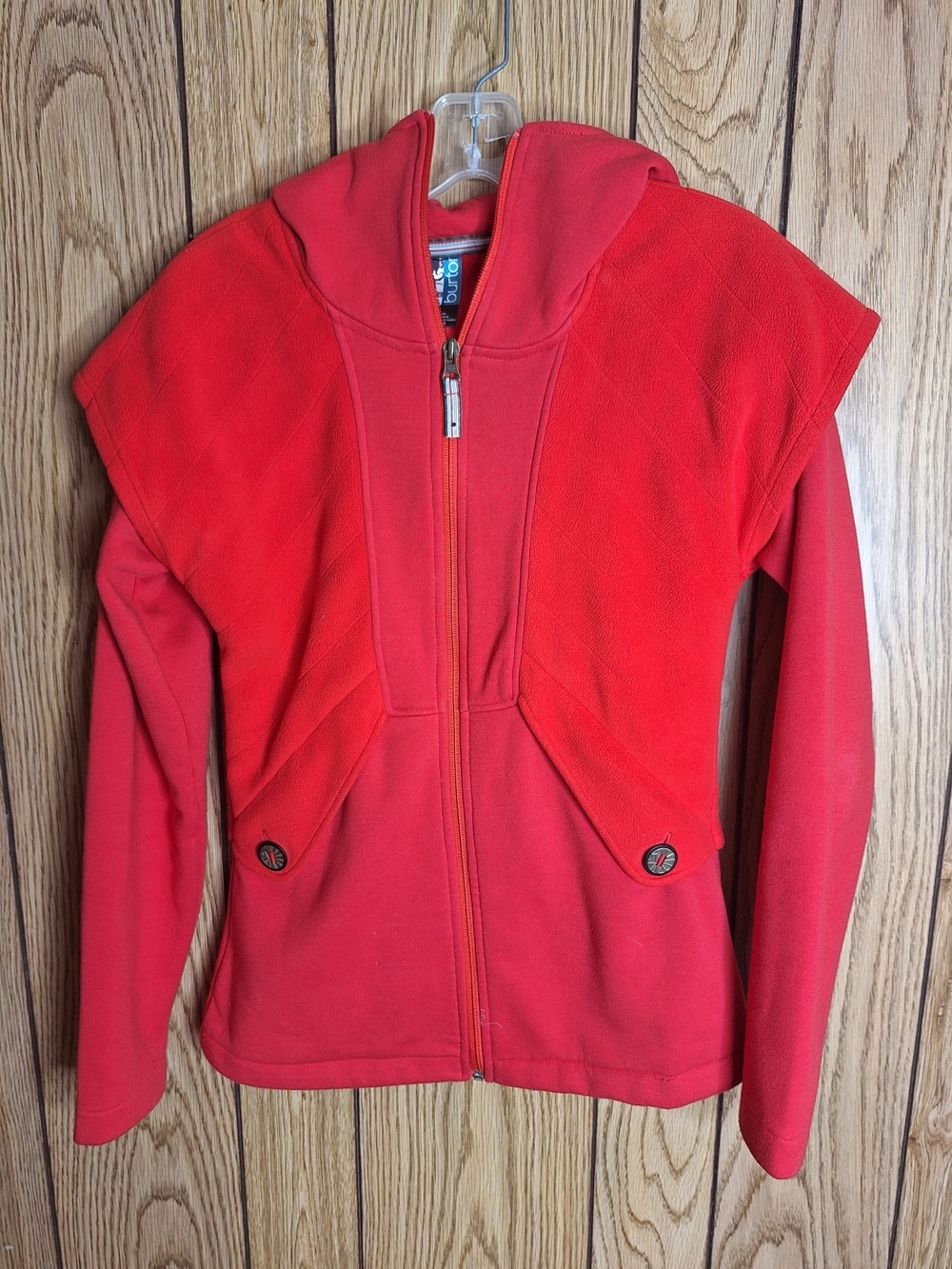 Burton Red Hooded Jacket Size Small